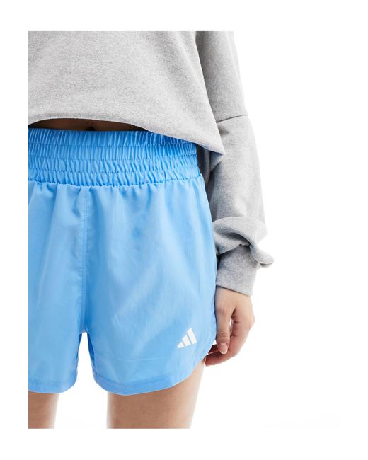 Adidas Originals Blue Adidas – training pacer – shorts