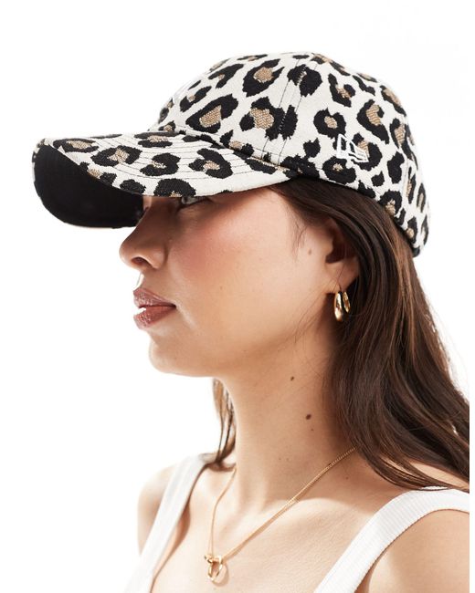 9twenty - casquette à imprimé léopard et logo new york yankees KTZ en coloris Black