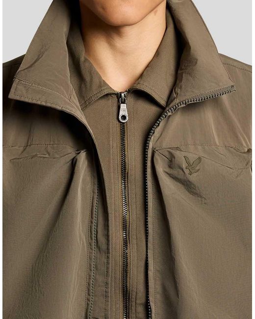 Lyle & Scott Natural Mid Jackets Lightweight Ripstop Gilet for men