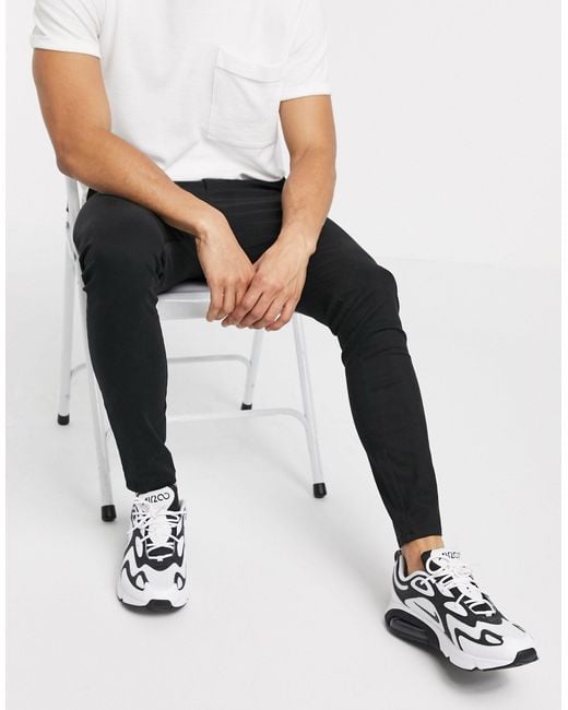 ASOS Black Power Stretch Chinos for men
