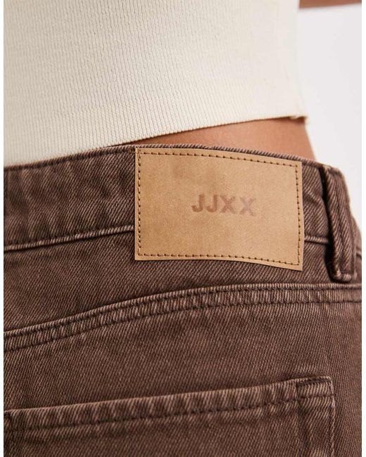 JJXX Brown Seville Loose Denim Shorts