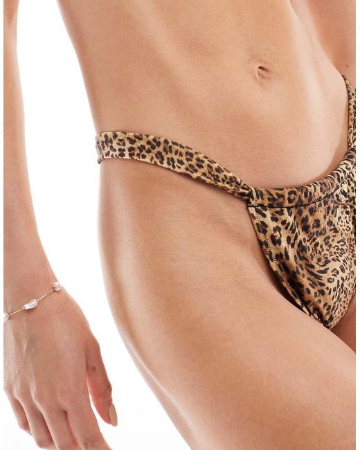Miss Selfridge White Mix And Match High Leg Bikini Bottom