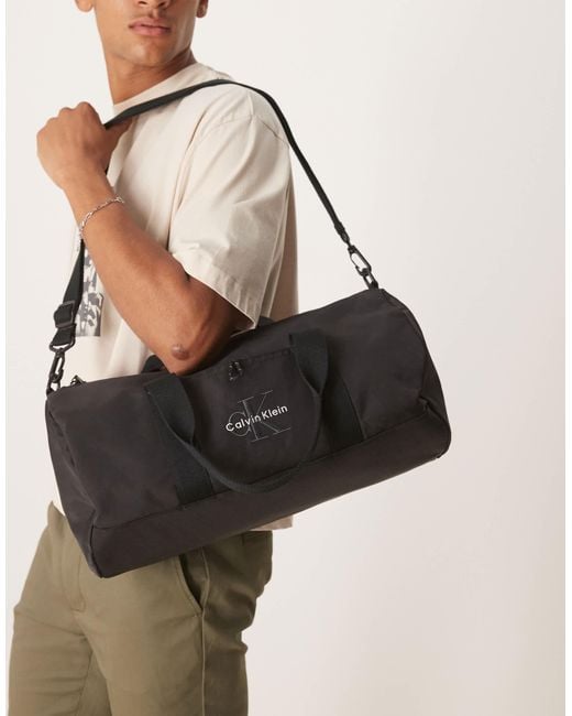 Calvin Klein Natural Logo Weekender Bag for men
