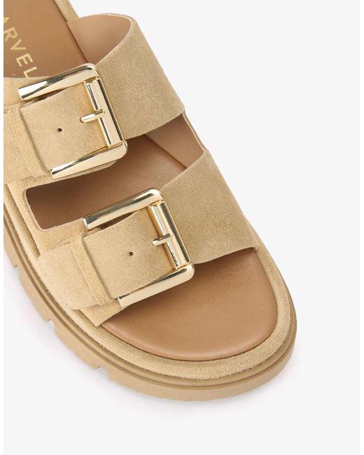 Carvela Kurt Geiger White Pavilion Flat Sandals