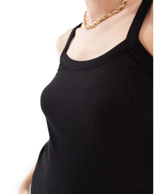 SELECTED Black Jersey Cami Top
