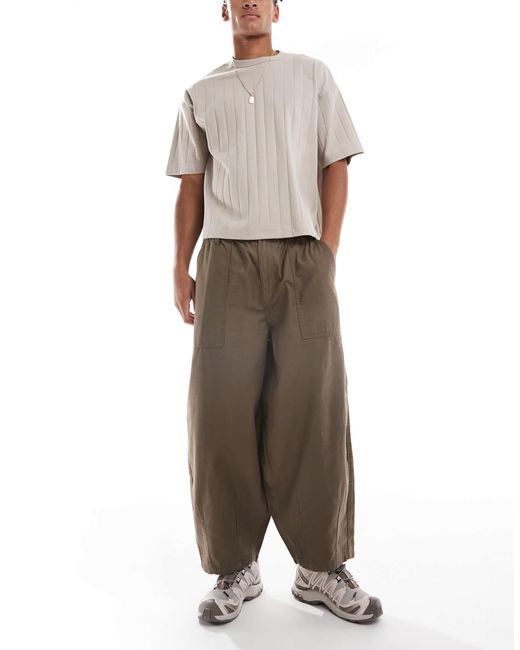 Cotton On Natural Cotton On Arlo baggy Balloon Trouser for men