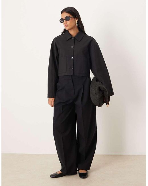 Mango Blue Tailored Barrel Trouser Co-Ord