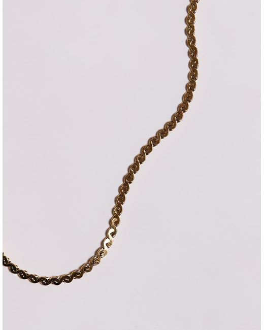 Pulsera Dorada Estilo Cadena Retorcida De Acero Inoxidable Resistente Al Agua De ASOS de hombre de color Natural