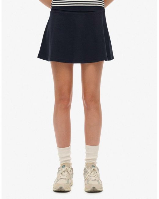 Athletic essentials - jupe à taille rabattue - éclipse Superdry en coloris Blue