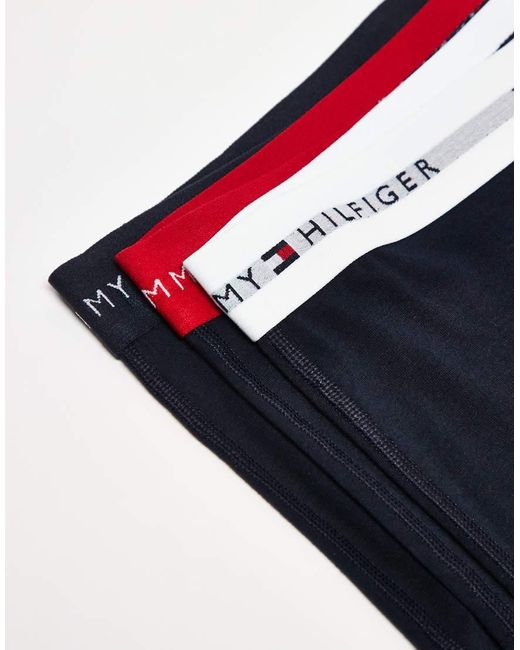 Signature Cotton Essentials di Tommy Hilfiger in Blue da Uomo