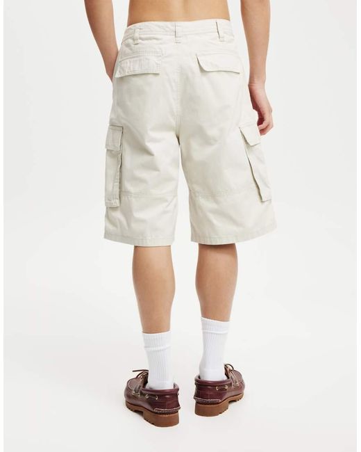 Cotton On Natural Cotton On Baggy Cargo Short for men