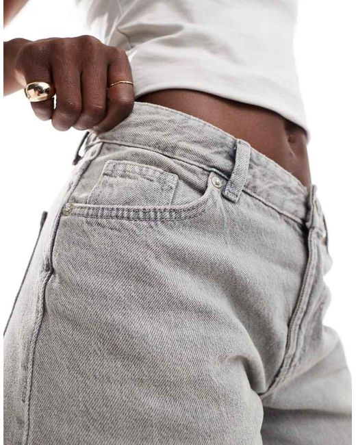 Bershka Jeans Met Rechte Pijpen in het White