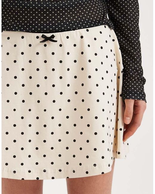Daisy Street Black Low Rise Jersey Mini Skort