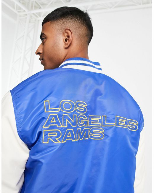 Nfl la rams - giacca stile college di Pull&Bear in Blue da Uomo
