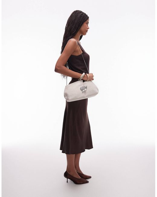 & Other Stories Natural – canvas-clutch