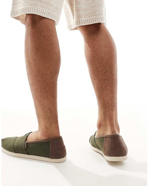TOMS Green Alpargata Classic Shoe for men