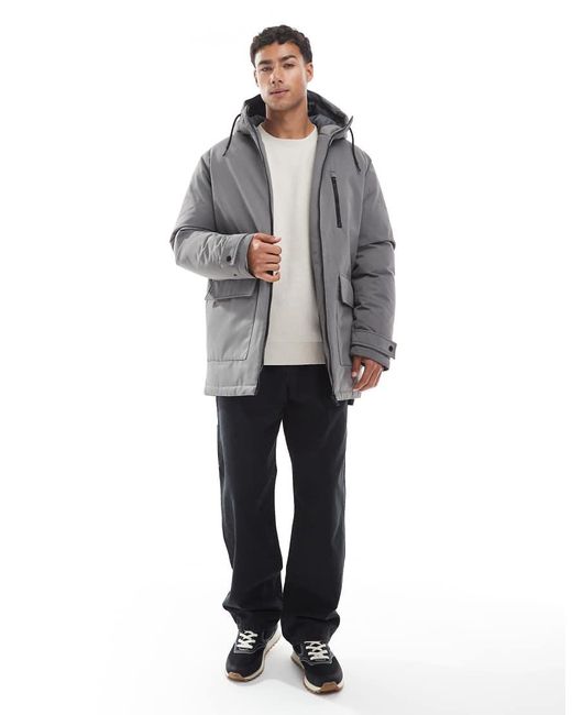 Parka Gris De Jack & Jones de hombre de color Gray