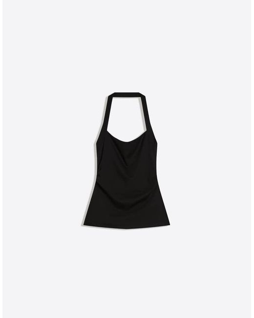 Bershka Black Halter Neck Top