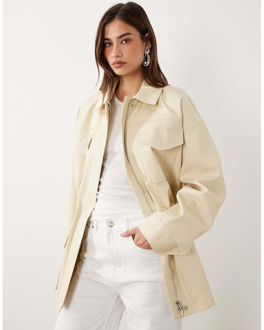 Parka Stretto di Mango in Natural