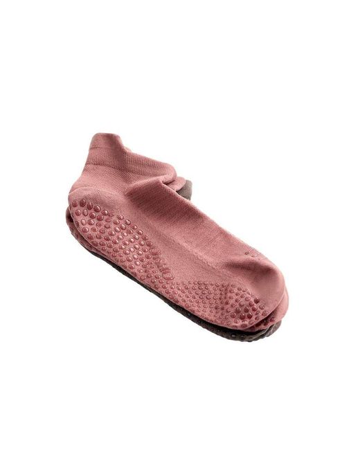 Oysho Pink 2 Pairs Of Polyamide Blend Yoga And Pilates Sneaker Socks