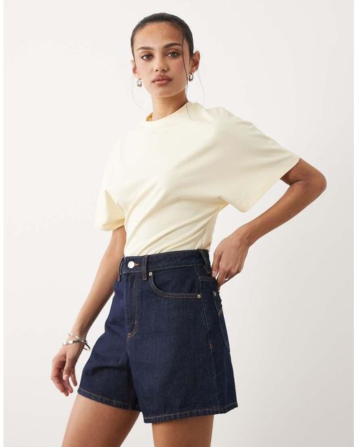 Cotton On Blue High 90s Denim Shorts