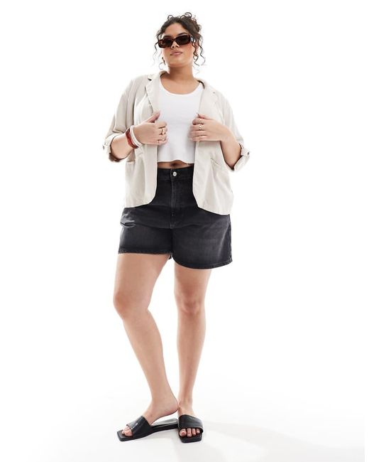 Vero Moda White Linen Touch Blazer