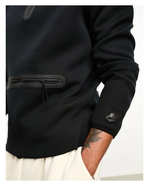 Nike Black Tech Fleece Half-zip Top for men