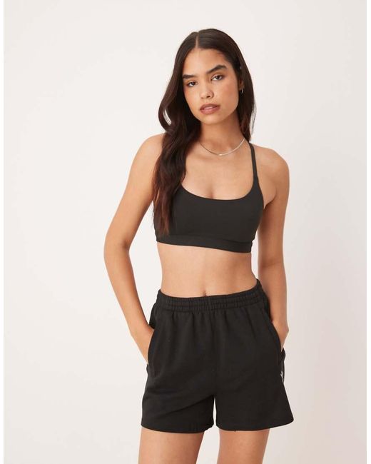 Adidas Originals Black Adidas Training All Me Light Support Sports Bra