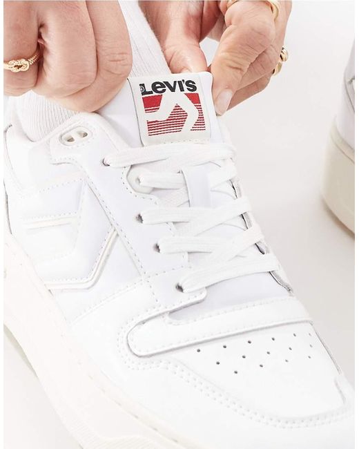 Levi's Blue Glide L Chunky Trainers With Patch Logo