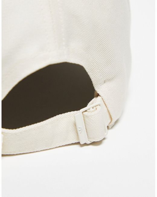 Cappellino color crema con logo a trifoglio di Adidas Originals in Natural
