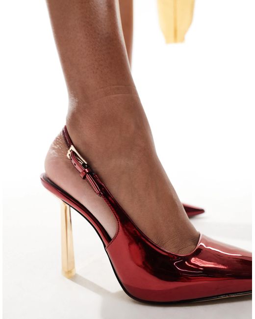 ALDO Red Marysa Slingback Courts