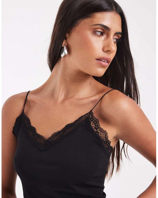 ONLY Black Seamless Lace Cami