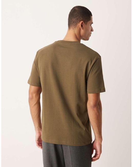 ASOS Brown Heavyweight Relaxed T-shirt for men