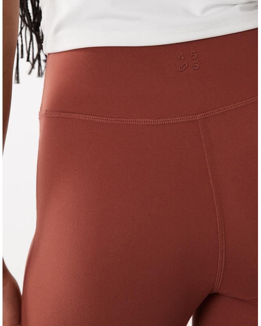 4505 Brown Tall Icon High Waist Slim Kick Yoga legging