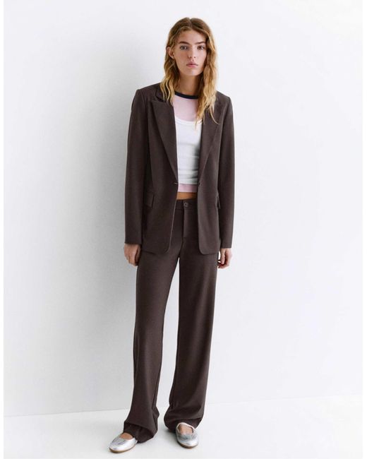 Blazer classique Pull&Bear en coloris Brown