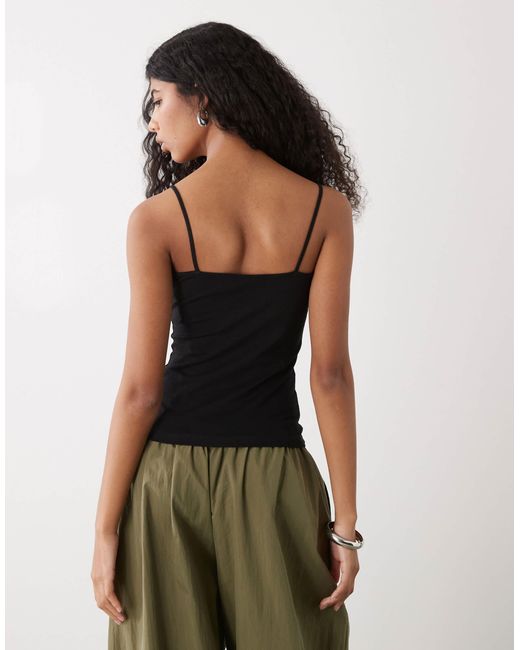 Weekday Black Demi Singlet Vest