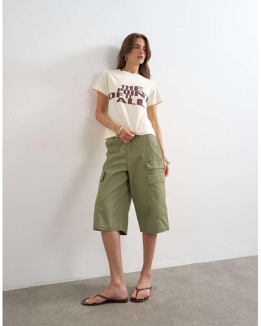 TOPSHOP White 'The Point Of It All' Graphic Tee
