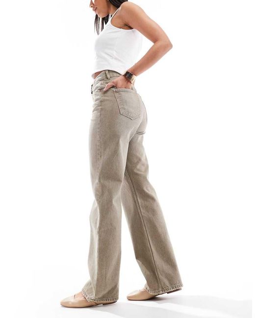 Dr. Denim Brown Echo Straight Leg Jeans