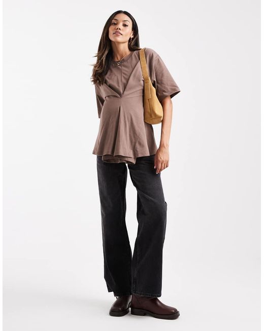 ASOS Asos Design Maternity in het Brown