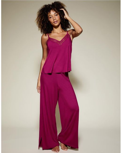 KBX Purple Ada Long Leg Cami Set