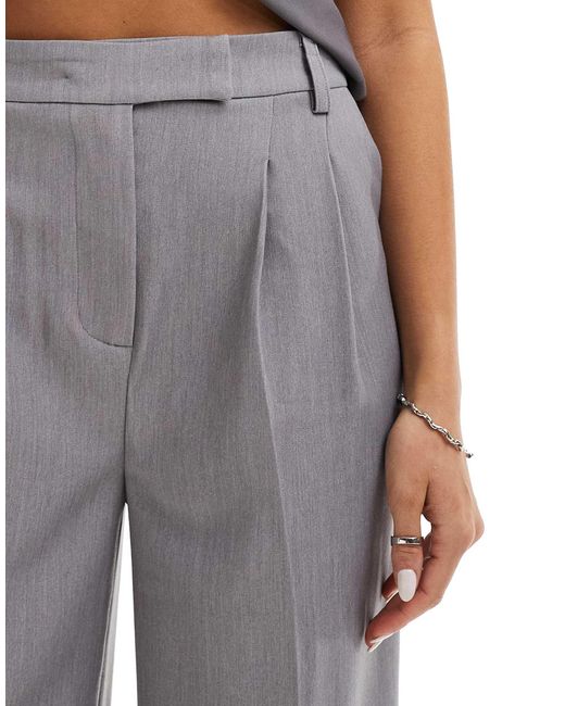 Pantalon large ajusté - clair New Look en coloris Gray