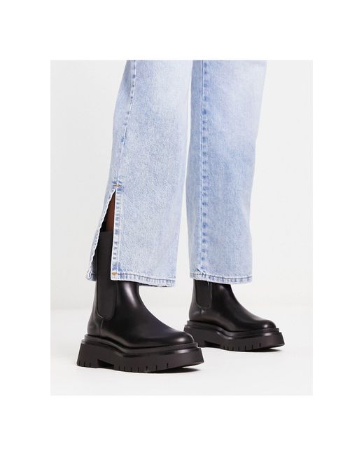 mid calf chunky boot