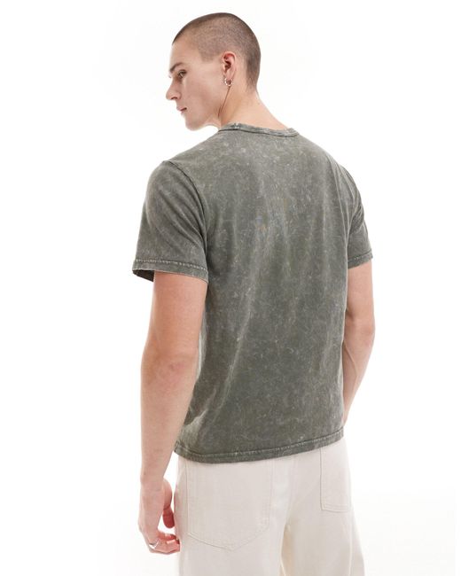 Weekday Gray Toby Boxy Fit T-shirt With Graphic Print for men