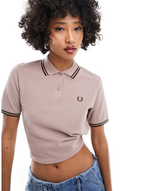 Fred Perry Gray Twin Tipped Polo