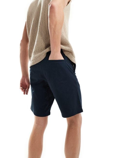 Pantalones cortos chinos azul marino SELECTED de hombre de color Blue