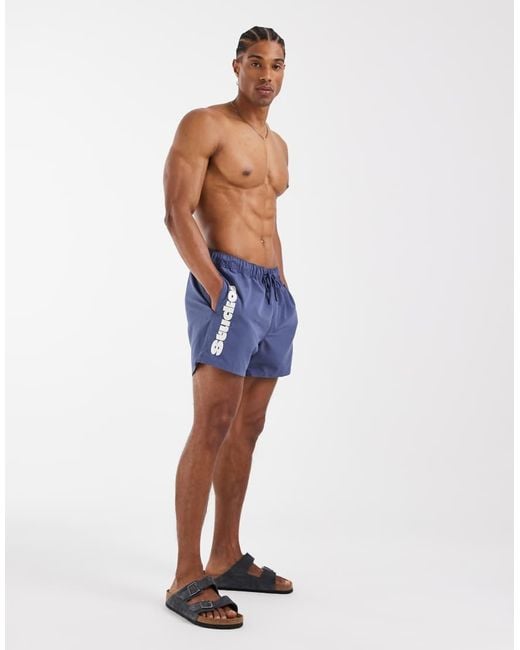 ASOS Blue Swim Shorts for men