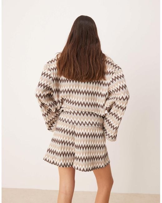 ASOS Natural Mini Short Co-rd