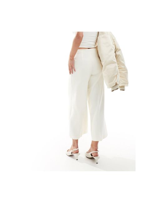 ASOS White Asos Design Petite Tailored Culotte Trouser