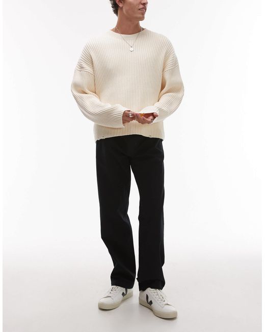 ARKET White Relaxed Fit Pants With Flat Front for men