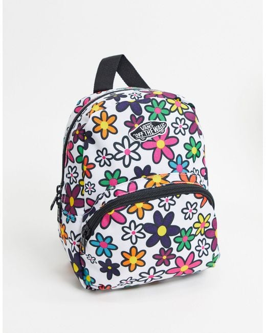 Vans White Got This Floral Mini Backpack